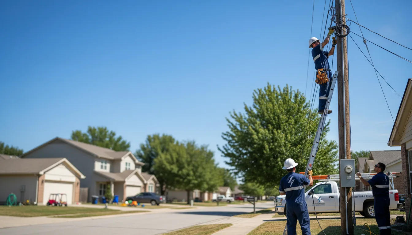 Residential electrician providing installation services in Dix, IL